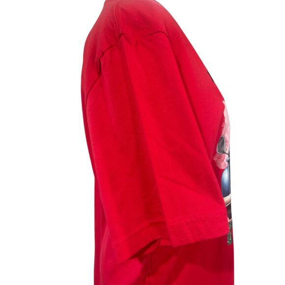 Bella + Canvas Adult Large New Red T Shirt With DTF ( I Love Being A Teacher) - Picture 9 of 11